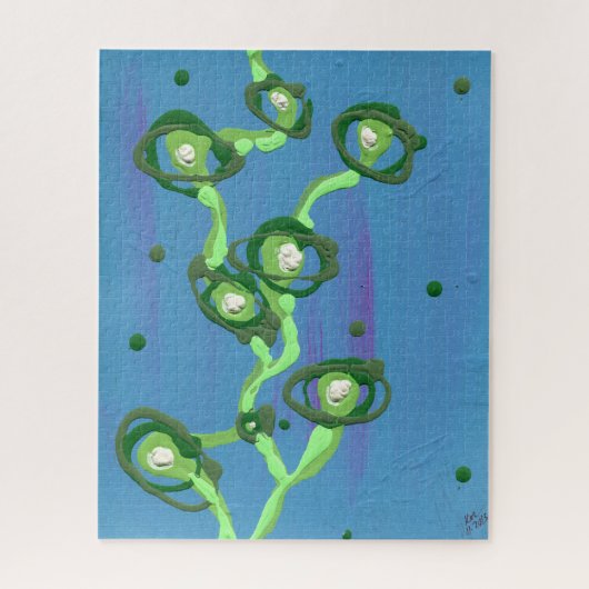 De wijn - Abstract schilderen Legpuzzel (Verticaal)