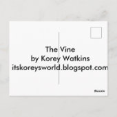 De wijn - Abstracte kunstschildering Briefkaart (Achterkant)