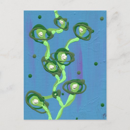 De wijn - Abstracte kunstschildering Briefkaart (Voorkant)