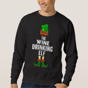 De wijn Drink Elf Matching Family Group Christus Trui