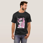 De wijn Drink funny Couple Cat Tarot Card Cres T-shirt (Voorkant volledig)