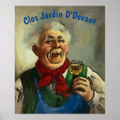 De wijn, geeft tekst, Poster uit (Voorkant)