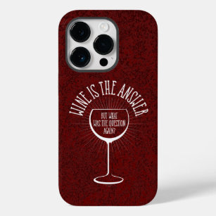 De wijn is het antwoord Hoesje-Mate iPhoneGeval Case-Mate iPhone 14 Pro Hoesje