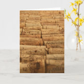 De wijn kurkt kaart (Gele Bloem)