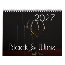 De wijn muurkalender 2027 - Zwart & Wijn