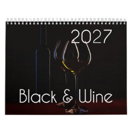De wijn muurkalender 2027 - Zwart & Wijn Kalender