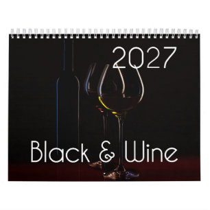 De wijn muurkalender 2027 - Zwart & Wijn Kalender