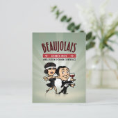 De Wijn van de Beaujolais Briefkaart (Staand voorkant)