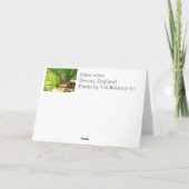 De wijn van het terras kaart (Achterkant)