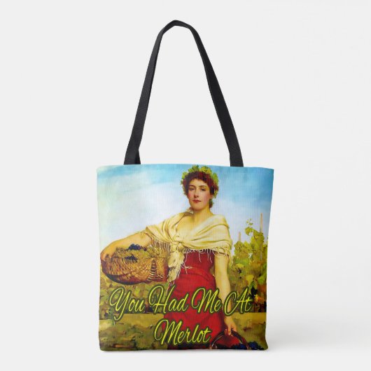 De wijn van Philip Calderon Tote Bag (Achterkant)