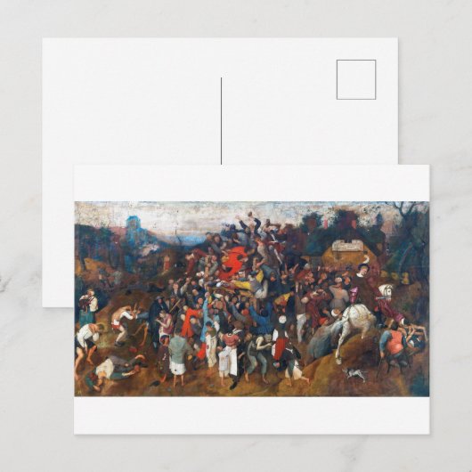 De wijn van Sint-Maarten, Pieter Bruegel Briefkaart (Voorkant / Achterkant)