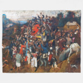 De wijn van Sint-Maarten, Pieter Bruegel Fleece Deken (Voorkant (Horizontaal))