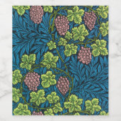 De wijn van William Morris Etiket (Enkel label)