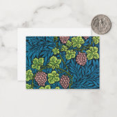 De wijn van William Morris Notitiekaartje (Voorkant / Achterkant in situ)