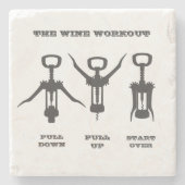 De wijnbereiding stenen onderzetter (Voorkant)