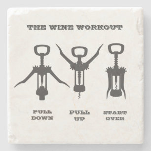 De wijnbereiding stenen onderzetter