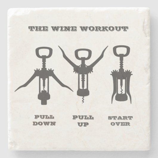 De wijnbereiding stenen onderzetter (Voorkant)