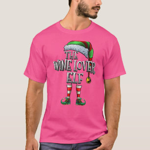 De wijngaard Elf Matching Family Wine Lover Chri T-shirt