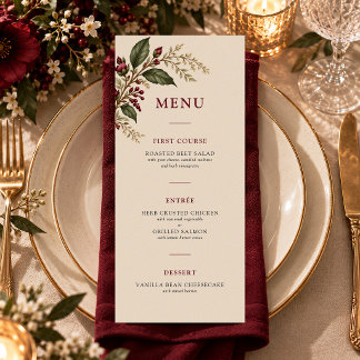 De Wijngaard Menu
