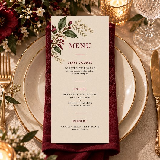 De Wijngaard Menu