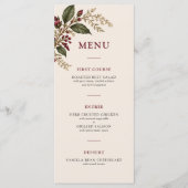 De Wijngaard Menu (Voorkant)