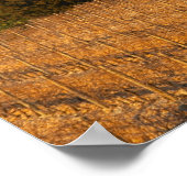 De wijngaard met sirah-wijnstokken en het kasteel poster (Hoek)