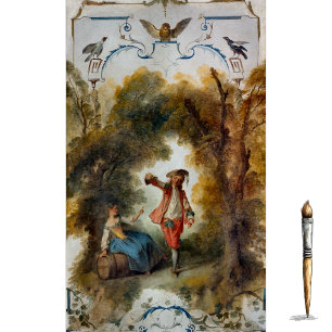 De wijngaard van Nicolas Lancret Tissuepapier