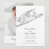 De wijngaarden bij Aquebogue Elegant Wedding Save The Date (Voorkant / Achterkant)