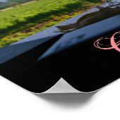 De wijngaarden van de vallei van Napa Poster (Hoek)