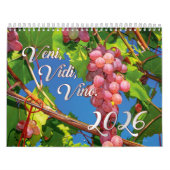 De wijnkalender 2026 - Veni, Vidi, Vino Kalender (Hoes)