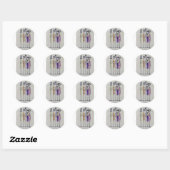 De wijnmeisjes ronde stickers (Vel)