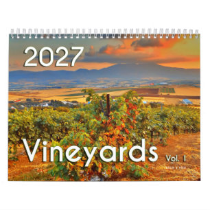 De wijnmuurkalender 2027 - Wijngaarden, Vol. 1 Kalender