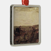De wijnoogst in Bourgogne, 1863 Metalen Ornament (Rechts)