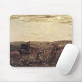 De wijnoogst in Bourgogne, 1863 Muismat (Met muis)