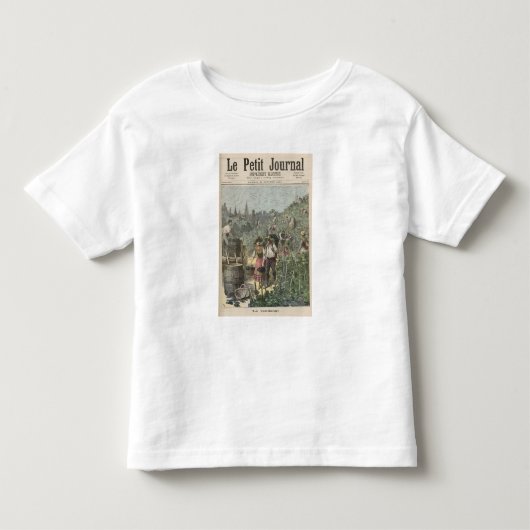 De wijnoogst kinder shirts (Voorkant)