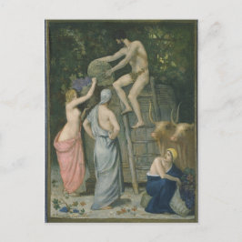 De Wijnpers van Pierre Puvis de Chavannes Briefkaart