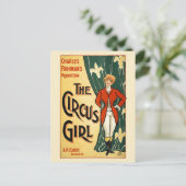 De wijnposter van Circus Girl herstellen Briefkaart (Staand voorkant)