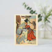 De wijnposter van Circus Girl herstellen Briefkaart (Staand voorkant)