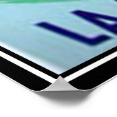 De wijnposter van de Baskische kust Poster (Hoek)