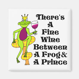 De Wijnprins "Fine Wine between Frog & Prince" Magneet