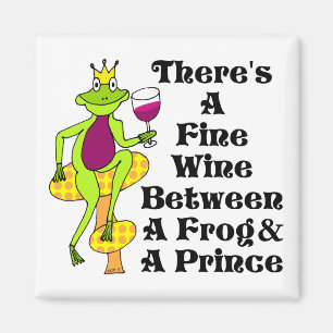 De Wijnprins "Fine Wine between Frog & Prince" Magneet