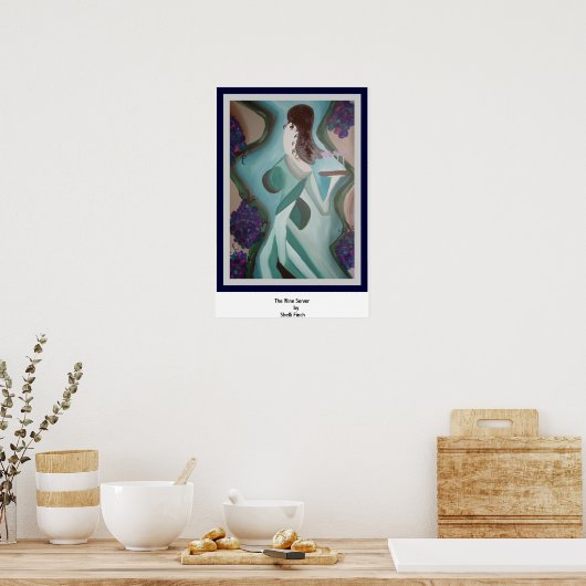 De wijnserver poster (Keuken)