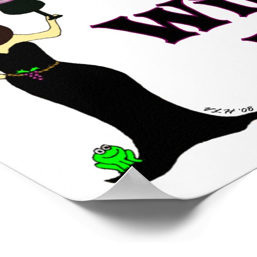 "De wijnstok Drink hier" Halloween Bar-Poster Poster (Hoek)