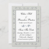 De wijnstokken bewaren de Datum Save The Date (Voorkant)