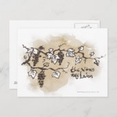 De wijnstokken zijn in bedwang briefkaart (Voorkant / Achterkant)