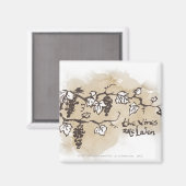 De wijnstokken zijn in bedwang magneet (Voorkant / Achterkant)