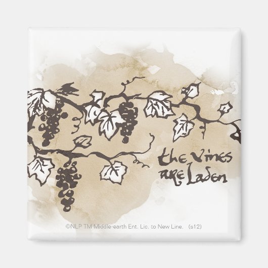 De wijnstokken zijn in bedwang magneet (Voorkant)