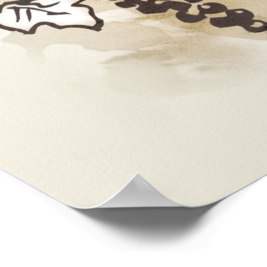 De wijnstokken zijn in bedwang poster (Hoek)