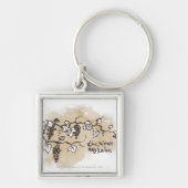 De wijnstokken zijn in bedwang sleutelhanger (Voorkant)