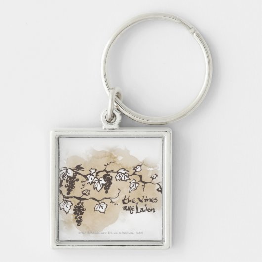 De wijnstokken zijn in bedwang sleutelhanger (Voorkant)